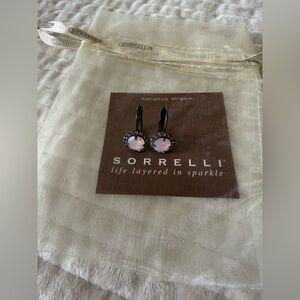 Sorrelli Pink Gemstone Dangle Earrings